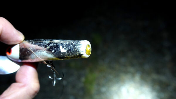 壊れたルアー1枚目